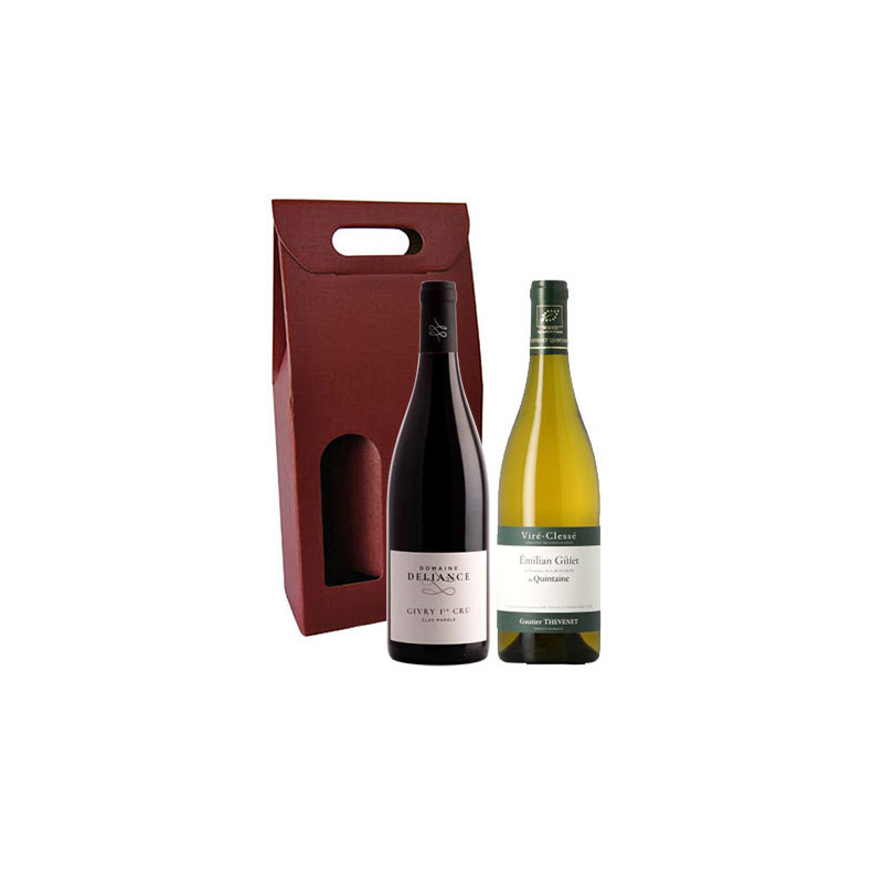Coffret 2 bouteilles Givry 1er cru et Viré-Clessé