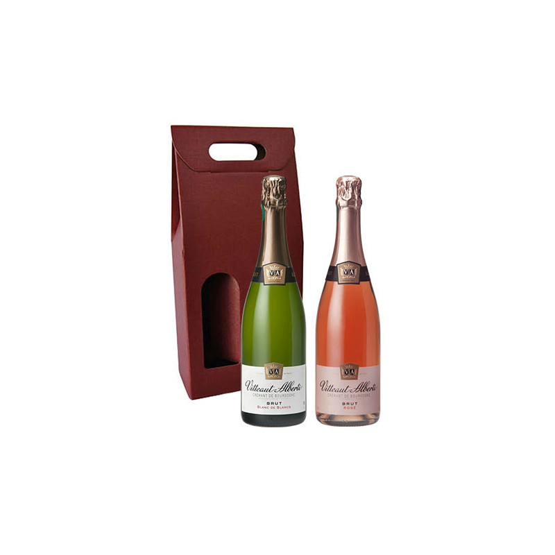 Coffret 2 bouteilles de crémant de bourgogne