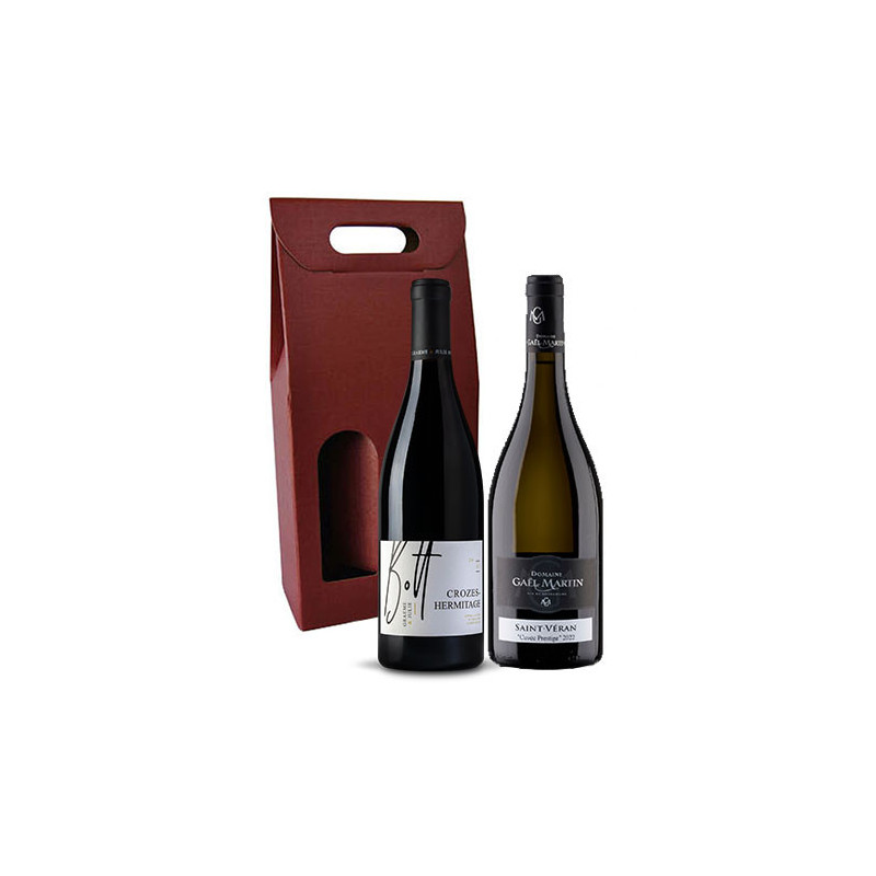 Coffret 2 bouteilles Crozes-Hermitage et Saint-Véran